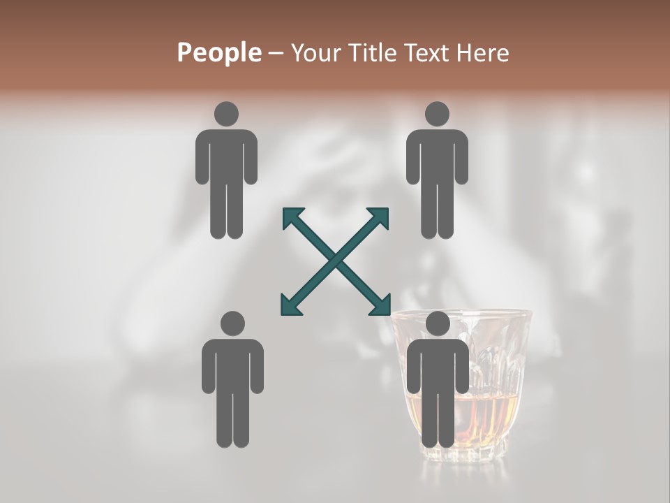 Upset People Table PowerPoint Template