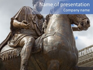 Emperor Marcus Aurelius Tunic PowerPoint Template