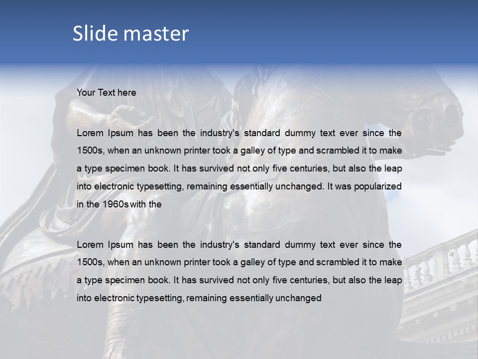 Emperor Marcus Aurelius Tunic PowerPoint Template