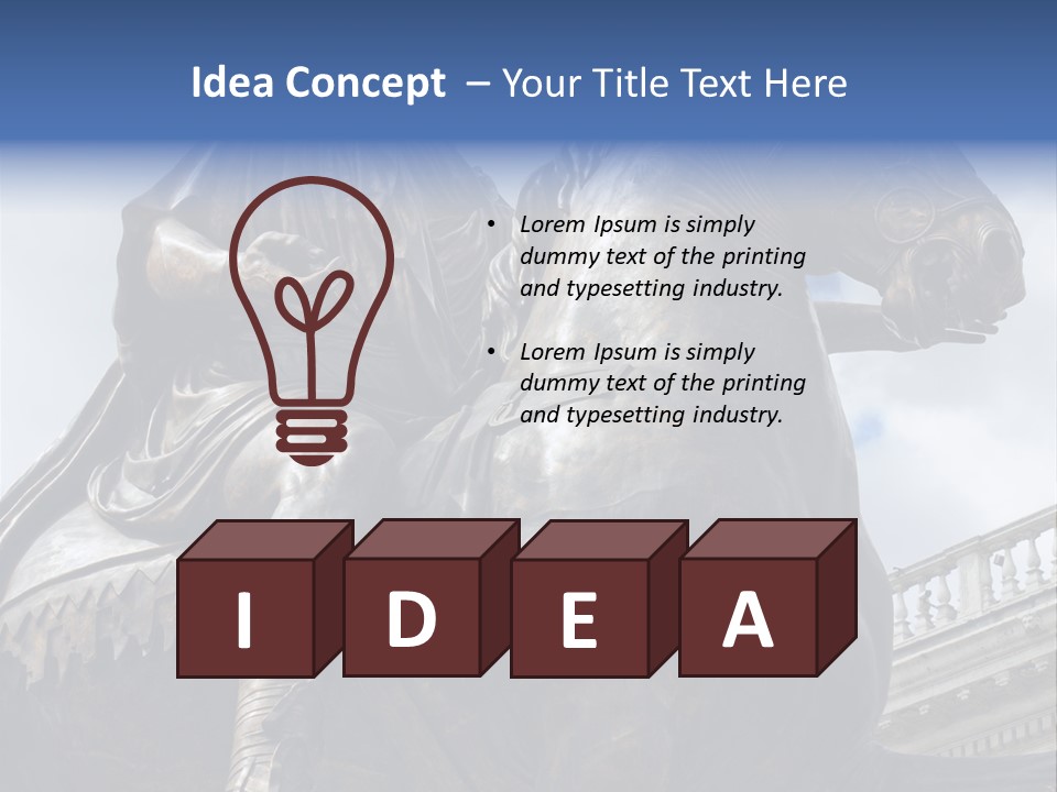 Emperor Marcus Aurelius Tunic PowerPoint Template