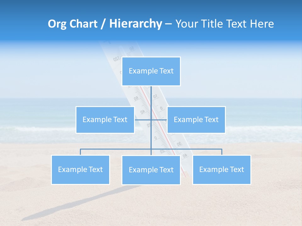 Beach Sand Sign PowerPoint Template