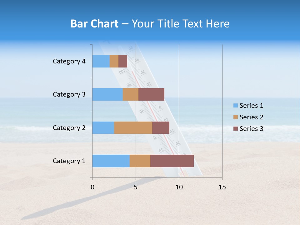Beach Sand Sign PowerPoint Template