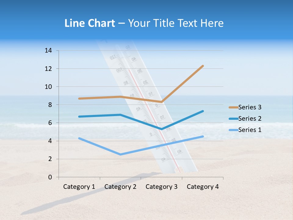 Beach Sand Sign PowerPoint Template