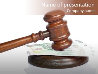 Proceeding Law Wood PowerPoint Template