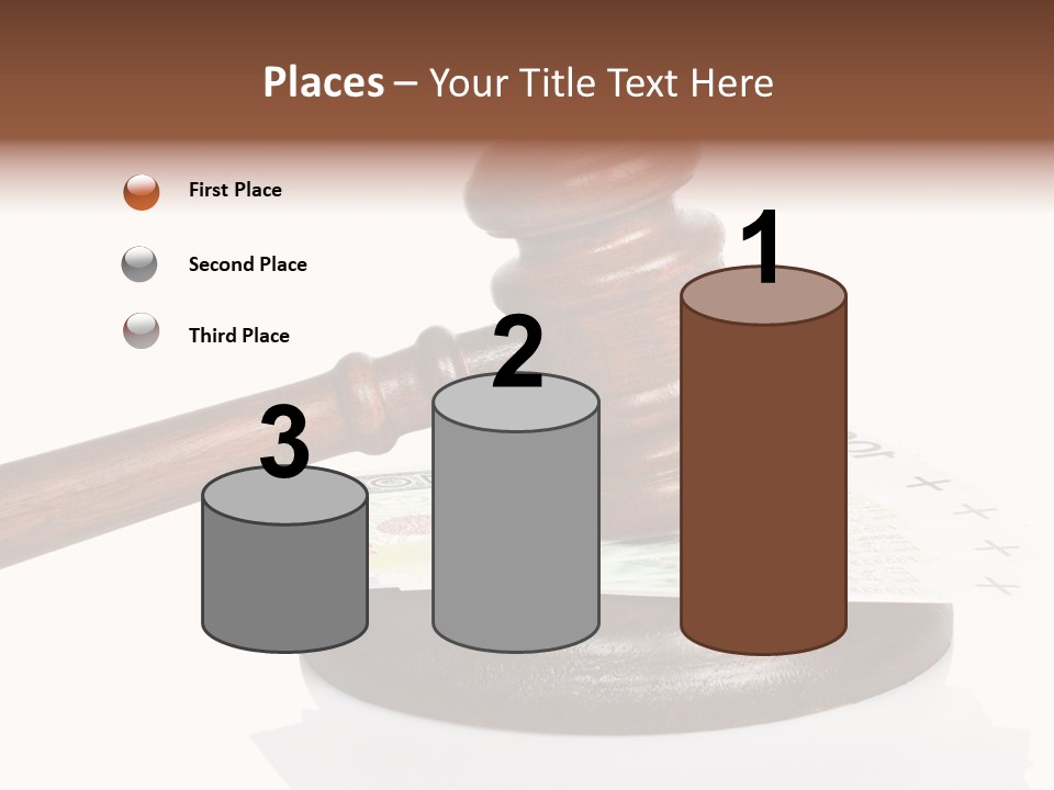 Proceeding Law Wood PowerPoint Template