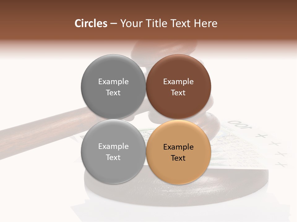 Proceeding Law Wood PowerPoint Template