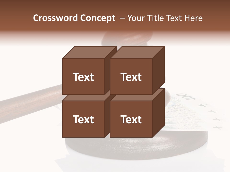 Proceeding Law Wood PowerPoint Template