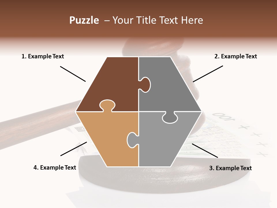 Proceeding Law Wood PowerPoint Template