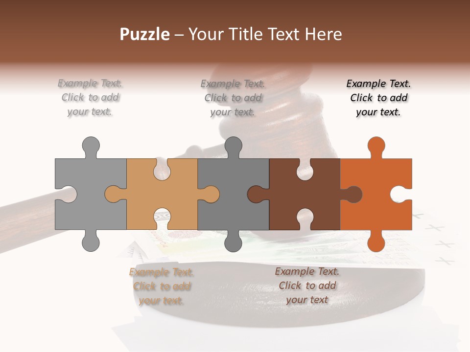 Proceeding Law Wood PowerPoint Template