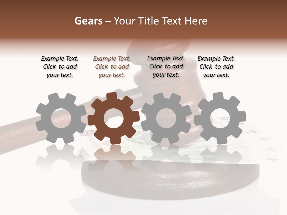 Proceeding Law Wood PowerPoint Template