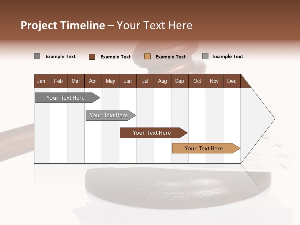 Proceeding Law Wood PowerPoint Template