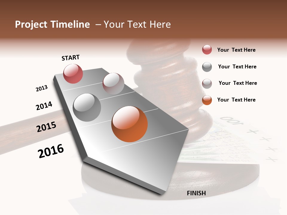 Proceeding Law Wood PowerPoint Template