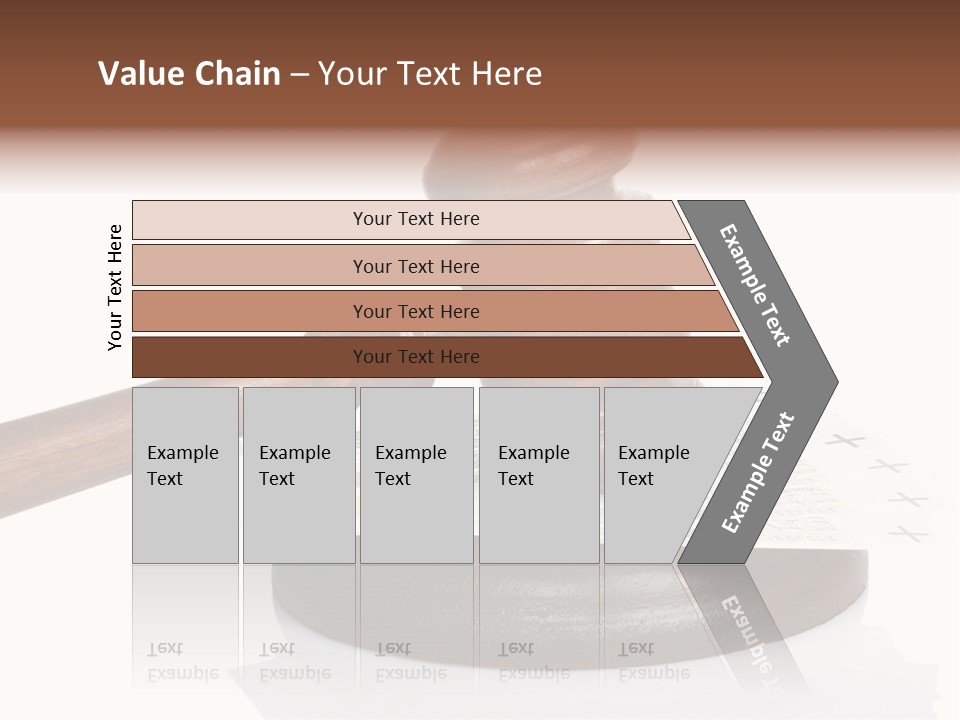 Proceeding Law Wood PowerPoint Template