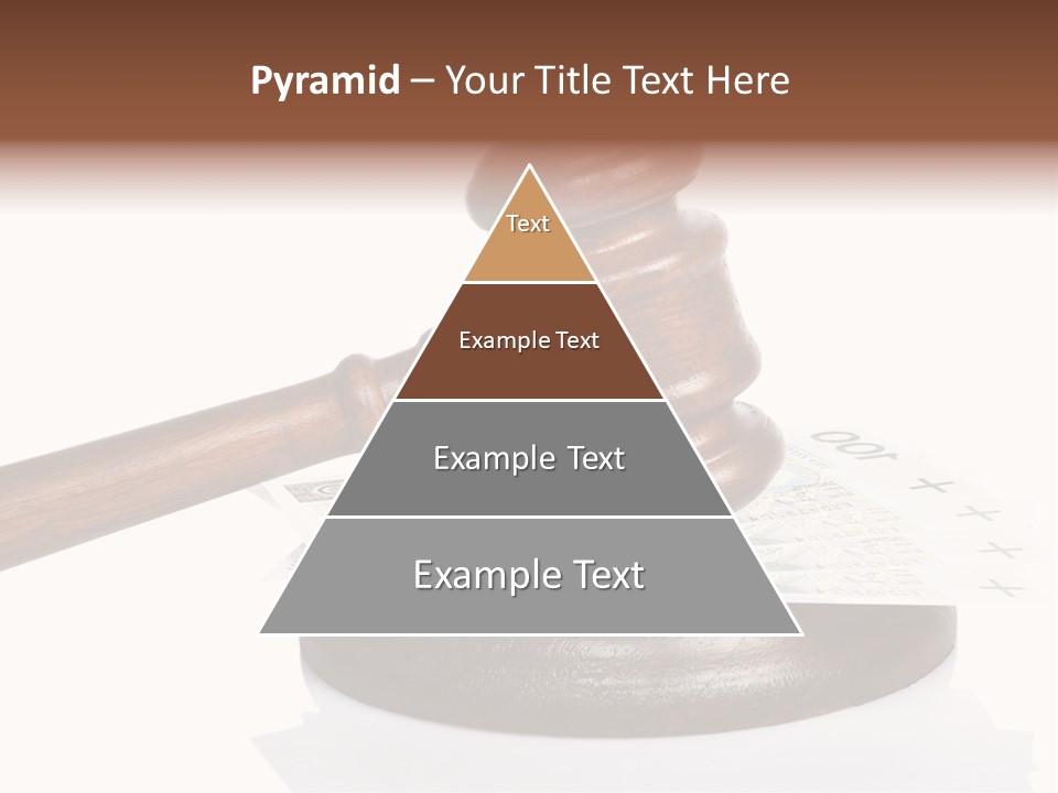Proceeding Law Wood PowerPoint Template