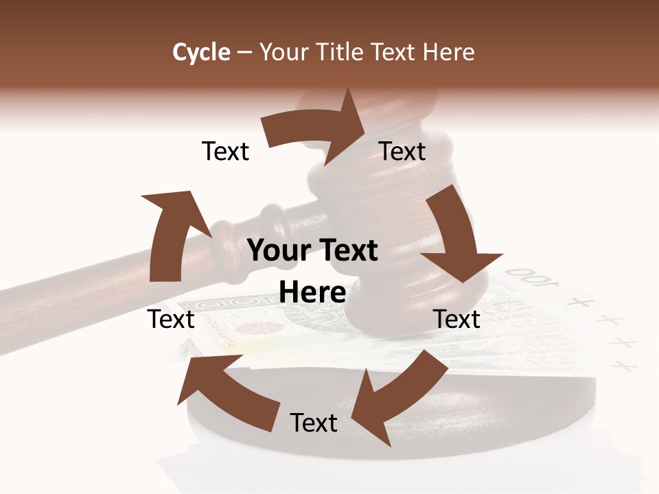 Proceeding Law Wood PowerPoint Template