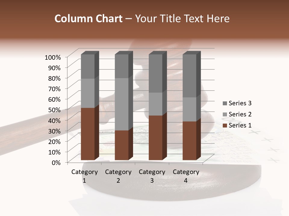 Proceeding Law Wood PowerPoint Template