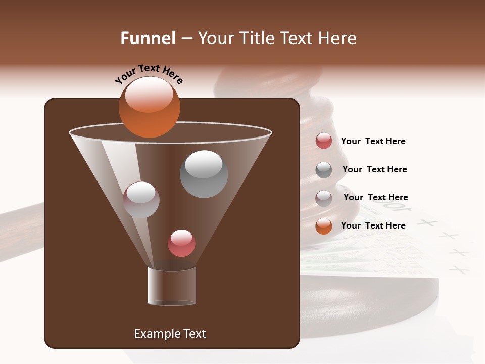 Proceeding Law Wood PowerPoint Template