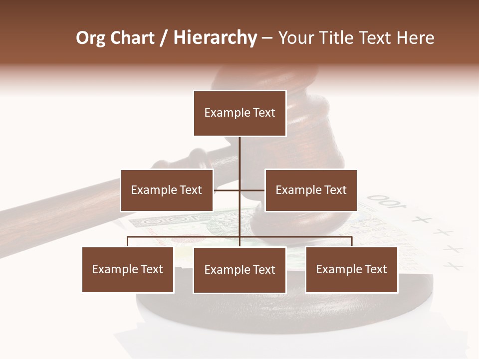 Proceeding Law Wood PowerPoint Template