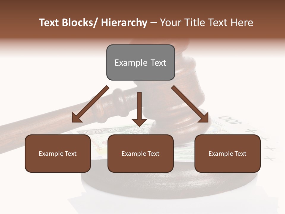 Proceeding Law Wood PowerPoint Template