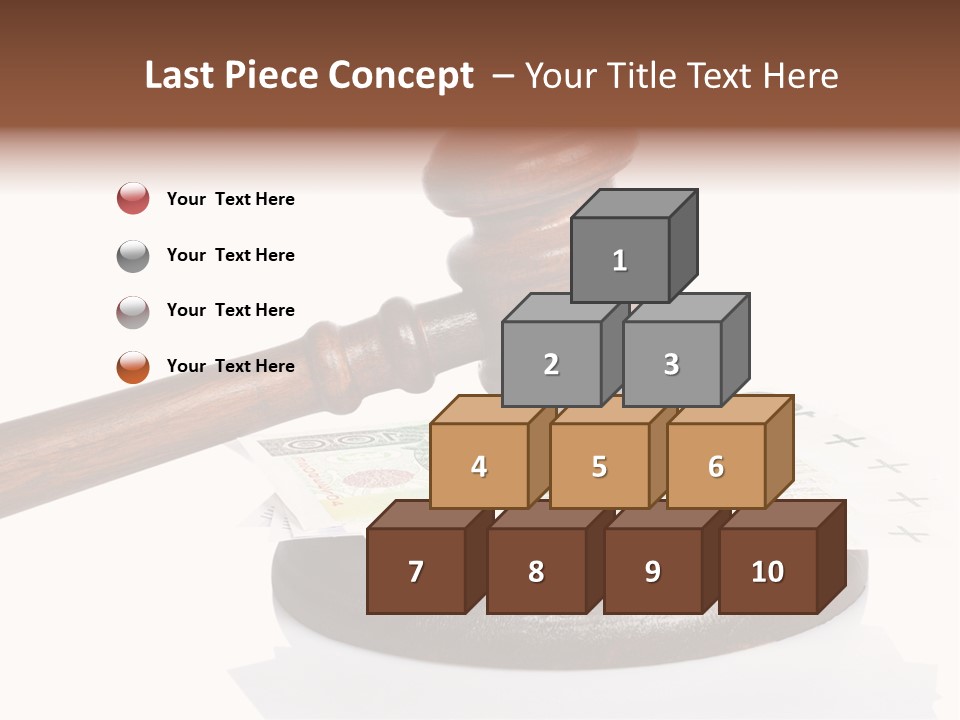 Proceeding Law Wood PowerPoint Template