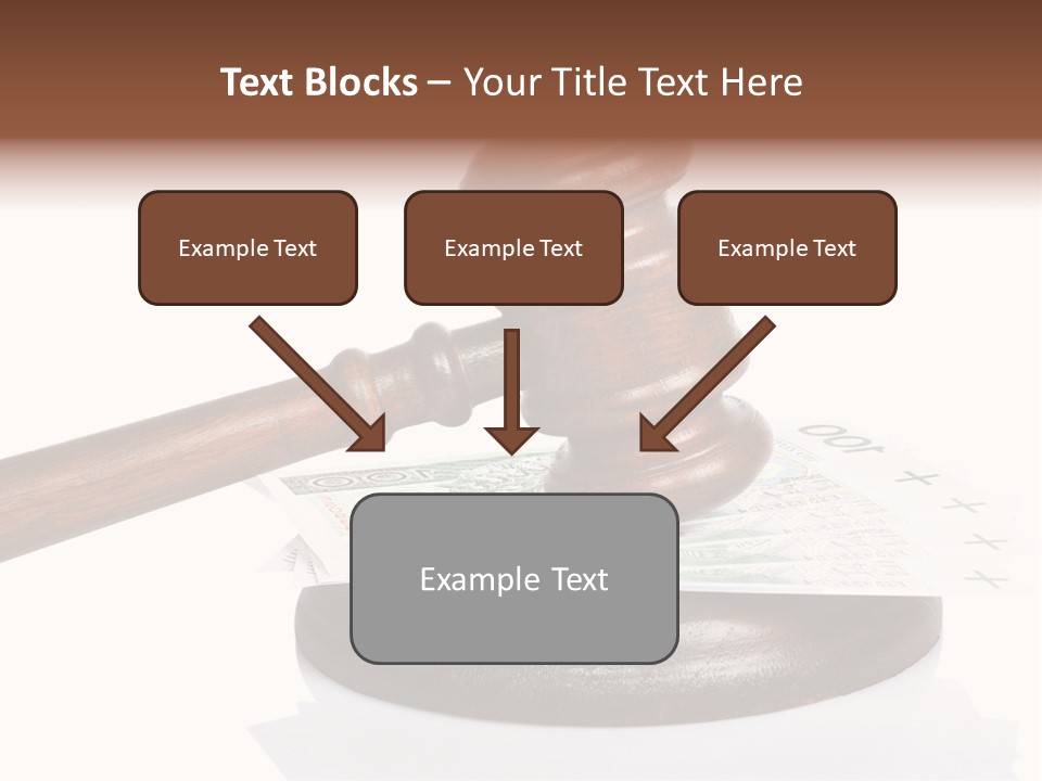 Proceeding Law Wood PowerPoint Template