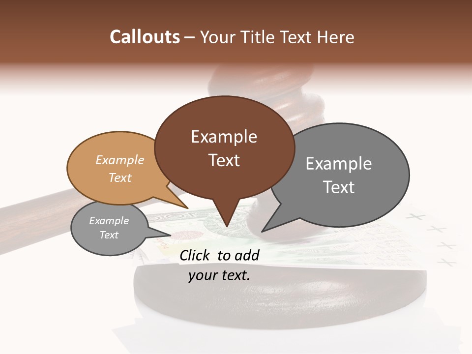 Proceeding Law Wood PowerPoint Template