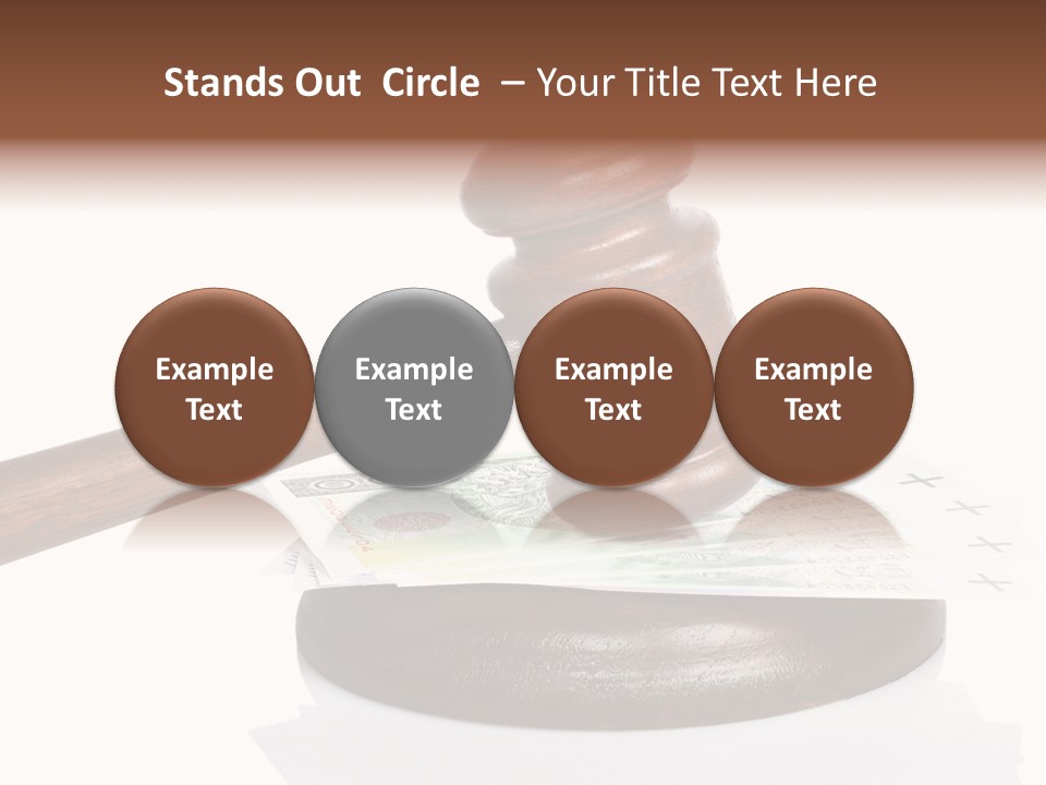 Proceeding Law Wood PowerPoint Template