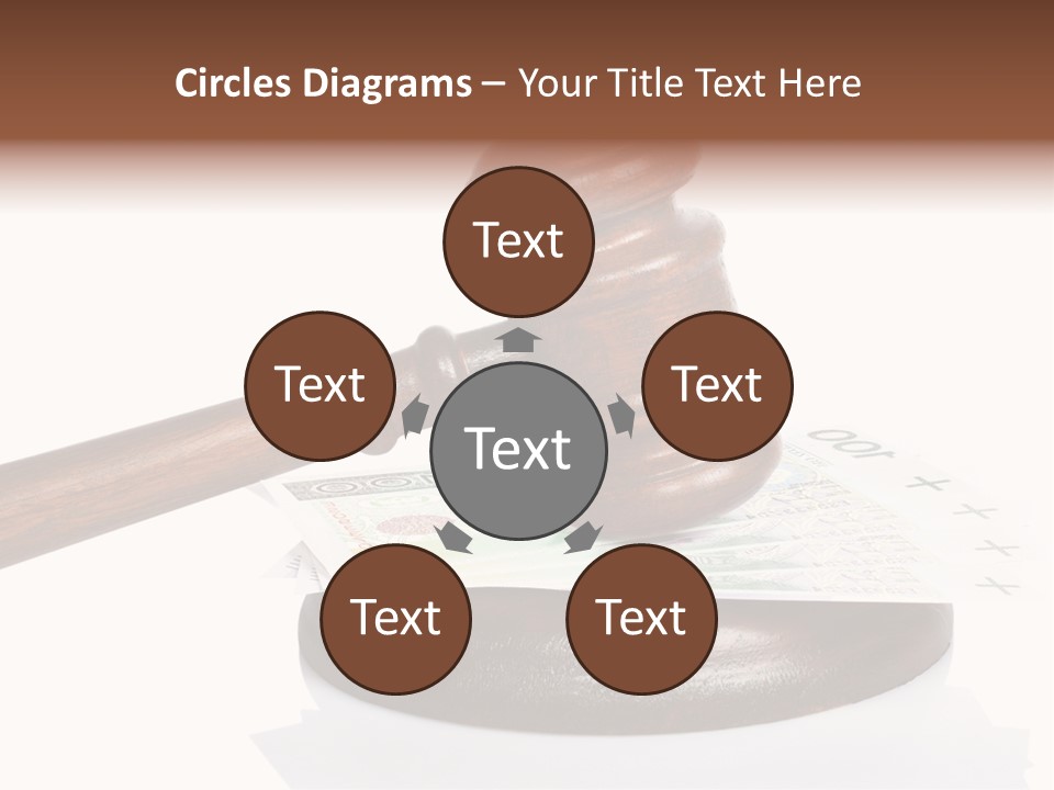 Proceeding Law Wood PowerPoint Template