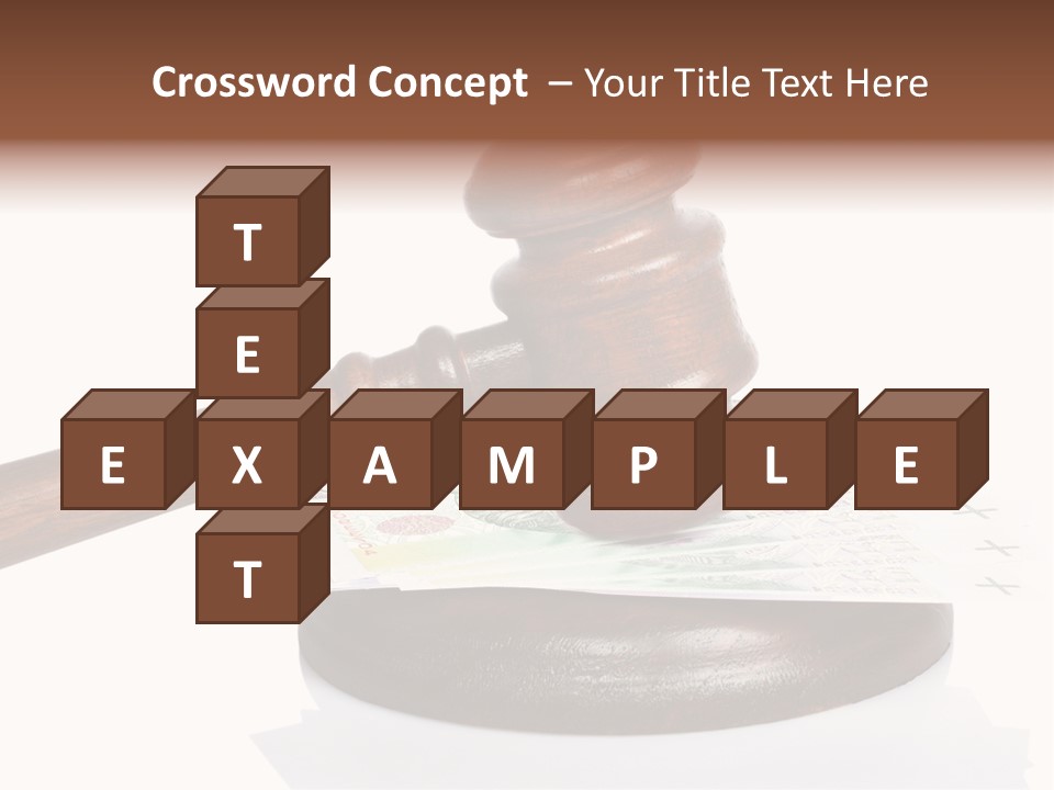 Proceeding Law Wood PowerPoint Template