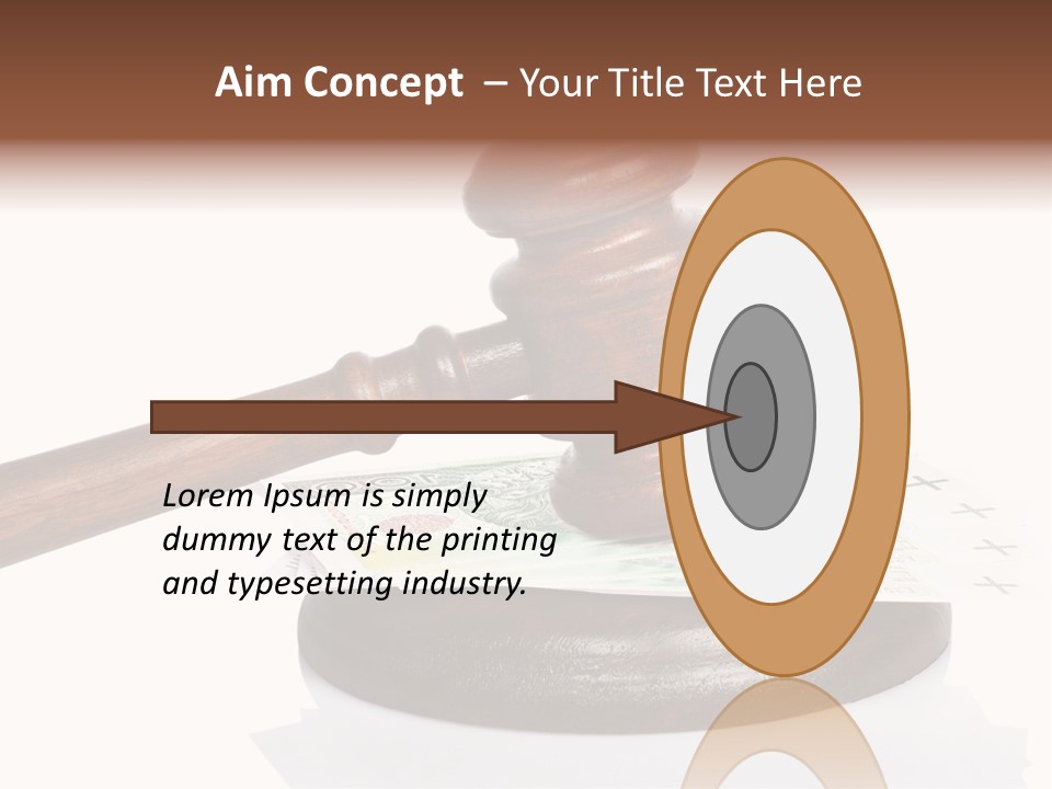 Proceeding Law Wood PowerPoint Template