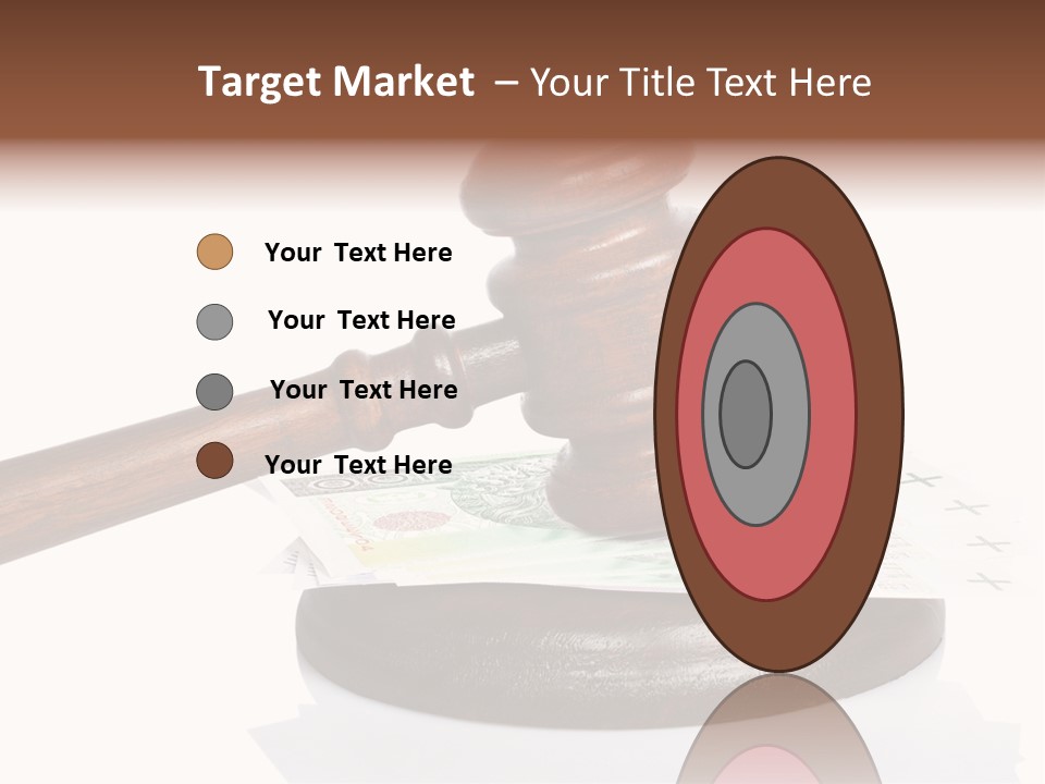 Proceeding Law Wood PowerPoint Template
