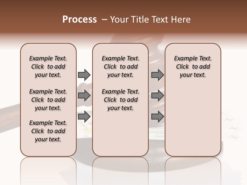 Proceeding Law Wood PowerPoint Template