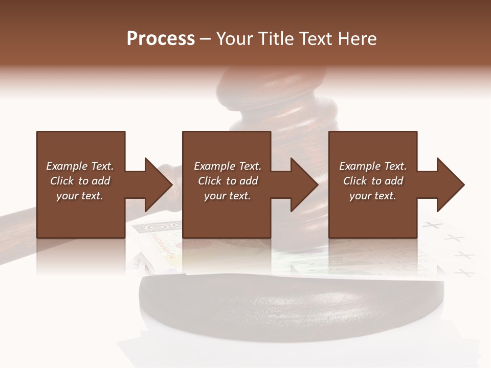 Proceeding Law Wood PowerPoint Template