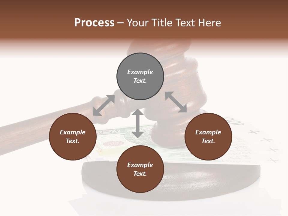 Proceeding Law Wood PowerPoint Template