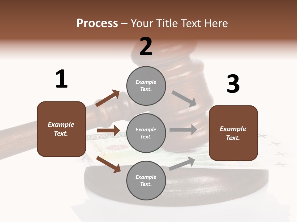 Proceeding Law Wood PowerPoint Template