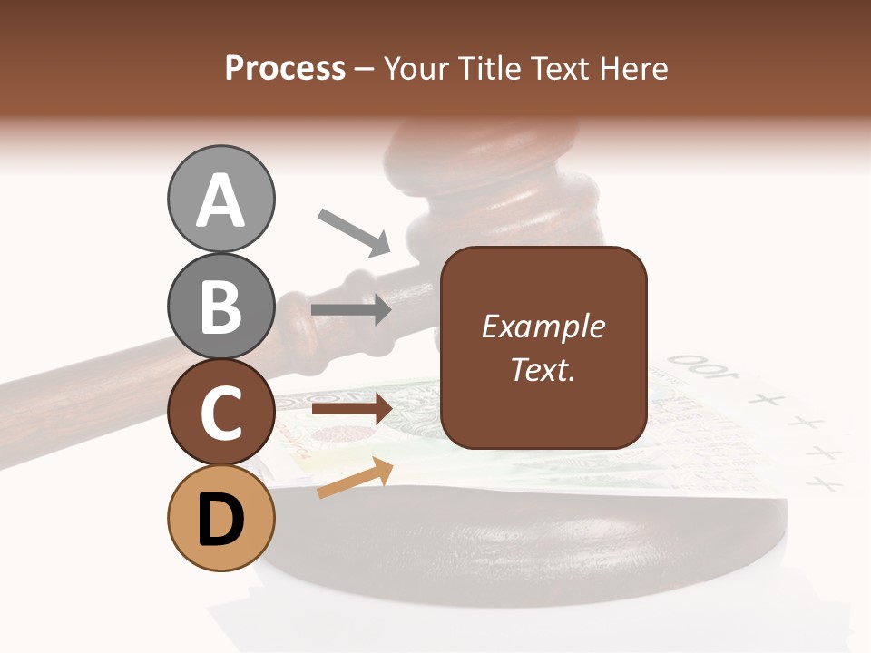 Proceeding Law Wood PowerPoint Template