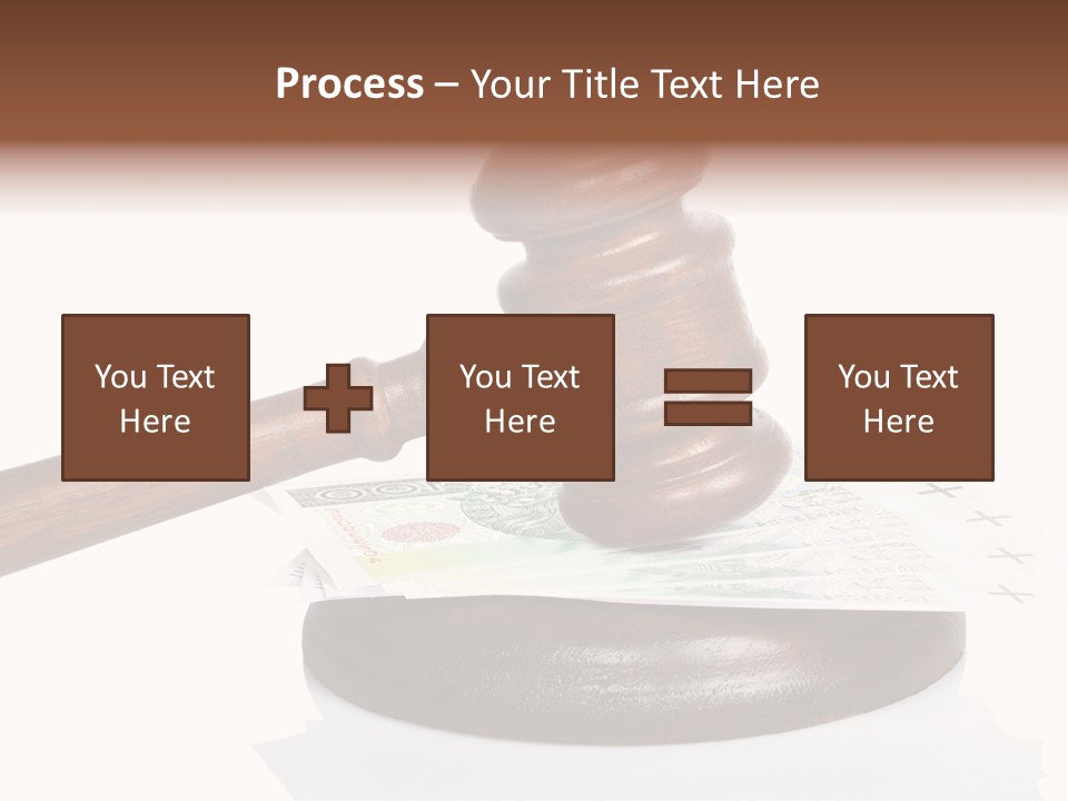 Proceeding Law Wood PowerPoint Template