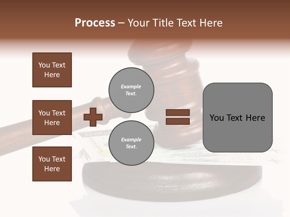 Proceeding Law Wood PowerPoint Template