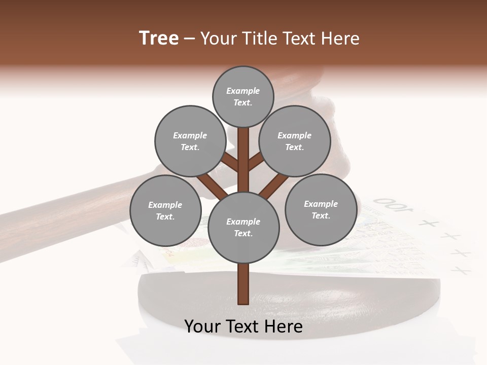 Proceeding Law Wood PowerPoint Template