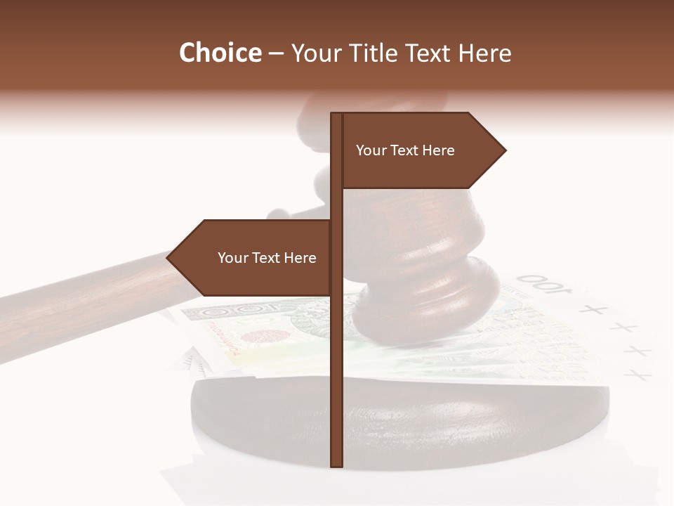 Proceeding Law Wood PowerPoint Template