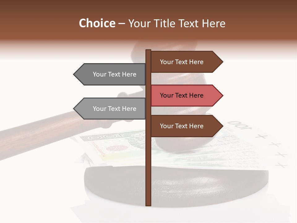 Proceeding Law Wood PowerPoint Template