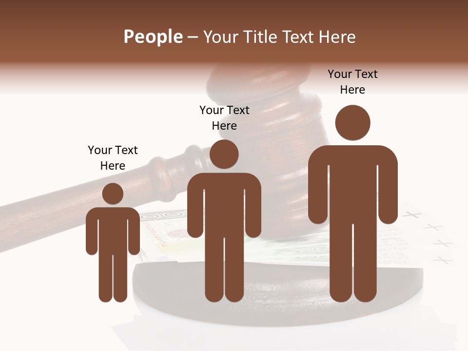 Proceeding Law Wood PowerPoint Template