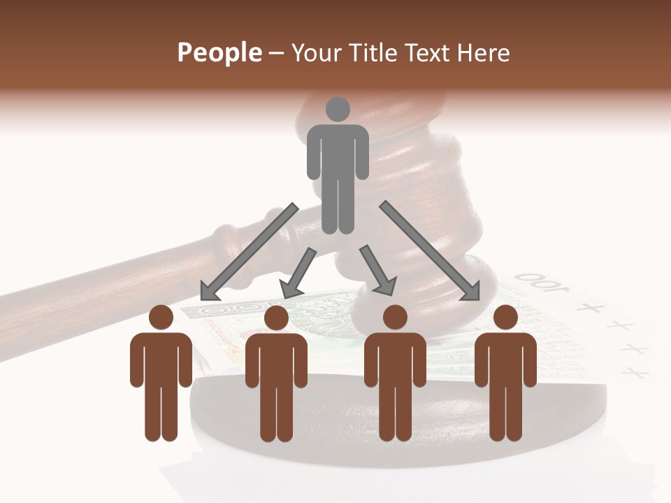Proceeding Law Wood PowerPoint Template
