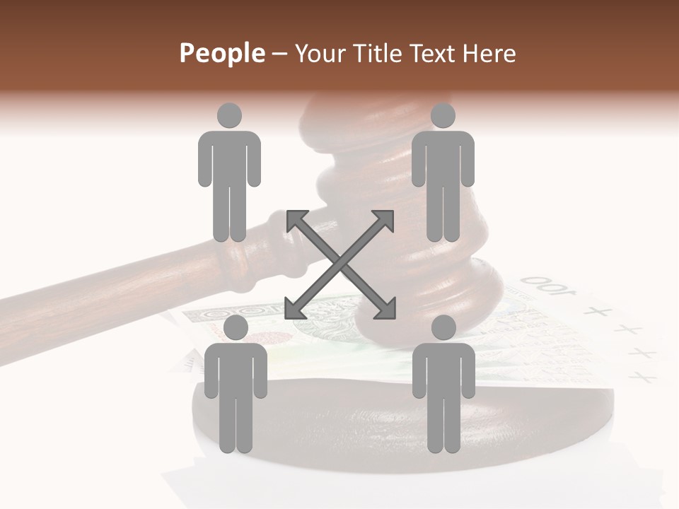 Proceeding Law Wood PowerPoint Template