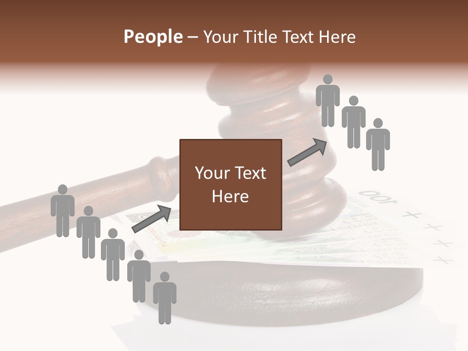 Proceeding Law Wood PowerPoint Template
