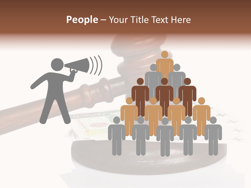 Proceeding Law Wood PowerPoint Template