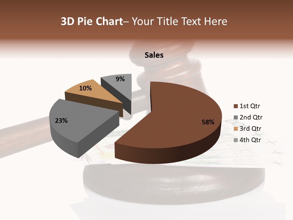 Proceeding Law Wood PowerPoint Template