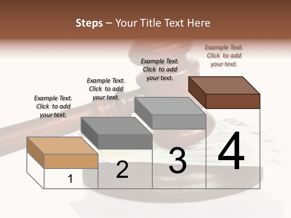 Proceeding Law Wood PowerPoint Template