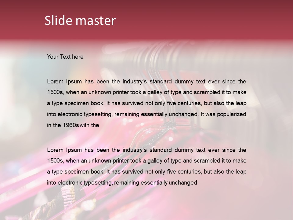 Market Hanger Apparel PowerPoint Template