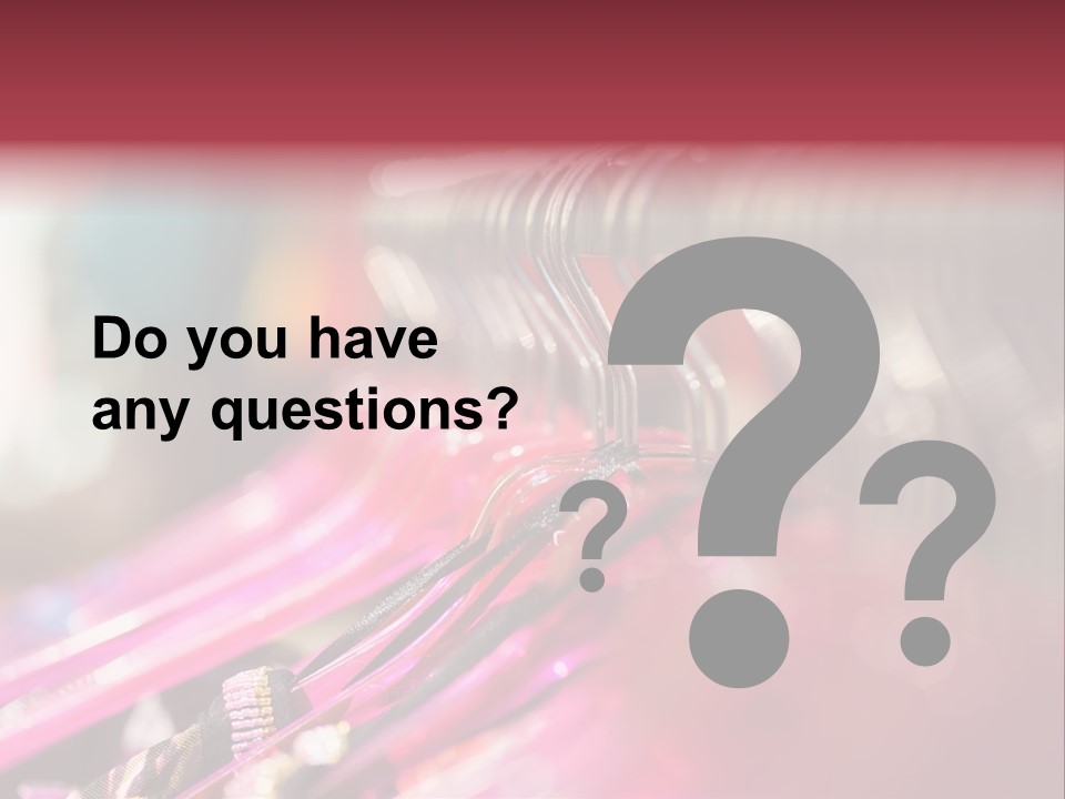 Market Hanger Apparel PowerPoint Template